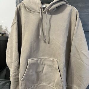 TNA Taupe Cozy Fleece Boyfriend Hoodie